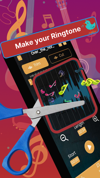 RingX Audio Cutter & Ringtones - Image screenshot of android app