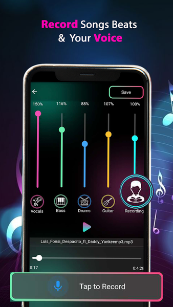 SplitBeat Song Vocal Remover - عکس برنامه موبایلی اندروید