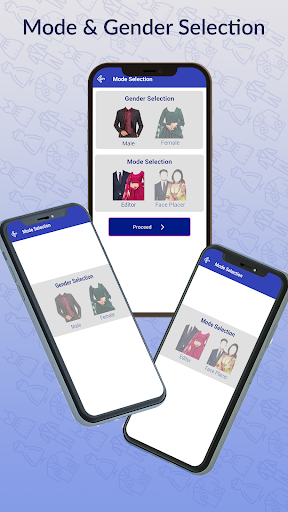 Men Women Fashion Suit Editor - Image screenshot of android app
