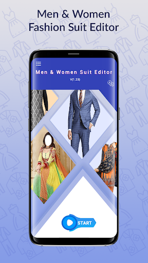 Men Women Fashion Suit Editor - Image screenshot of android app