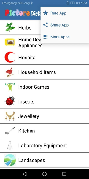 Picture Dictionary English - عکس برنامه موبایلی اندروید