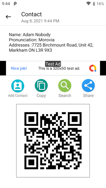 QR Scanner for Android - Image screenshot of android app