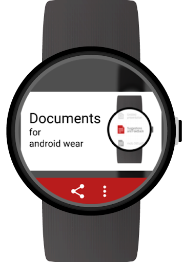 Documents for Wear OS (Android Wear) - عکس برنامه موبایلی اندروید
