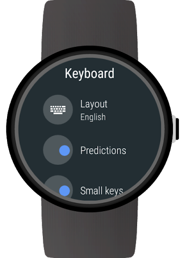 Keyboard for Wear OS (Android Wear) - Image screenshot of android app