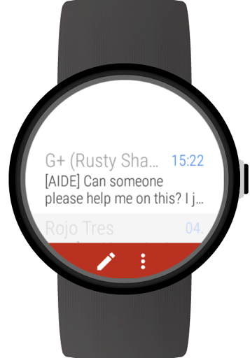 Mail client for Wear OS watches - عکس برنامه موبایلی اندروید