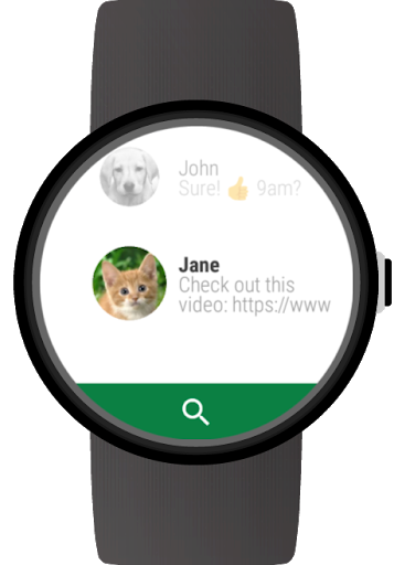 Messages for Wear OS (Android Wear) - Image screenshot of android app