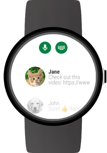 Messages for Wear OS (Android Wear) - Image screenshot of android app