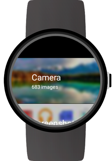 Photo Gallery for Wear OS (Android Wear) - Image screenshot of android app