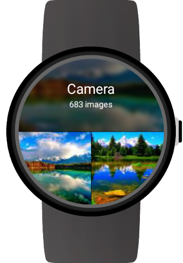 Photo Gallery for Wear OS (Android Wear) - Image screenshot of android app