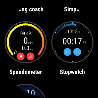 Speedometer for smartwatches - Image screenshot of android app