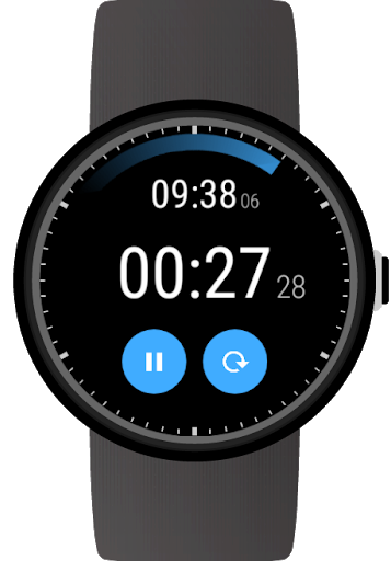 Stopwatch for Wear OS (Android Wear) - عکس برنامه موبایلی اندروید