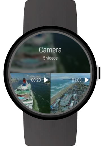 Video Gallery for Wear OS (Android Wear) - Image screenshot of android app