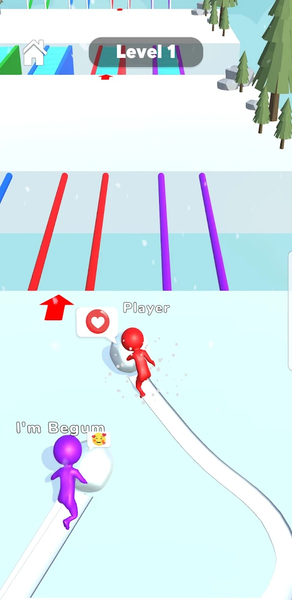 Bridge Run: Snow Race 3D - عکس بازی موبایلی اندروید