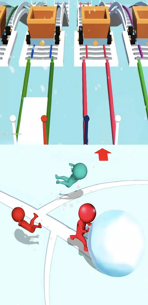 Bridge Run: Snow Race 3D - عکس بازی موبایلی اندروید