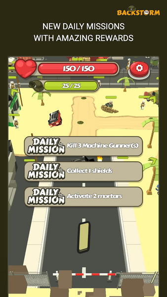 Backstorm Rambo Endless Runner - Gameplay image of android game
