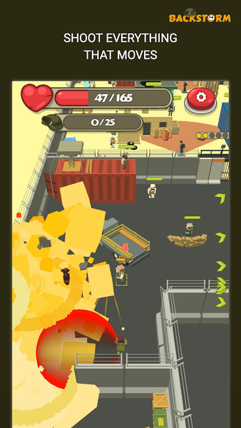 Backstorm Rambo Endless Runner - Gameplay image of android game