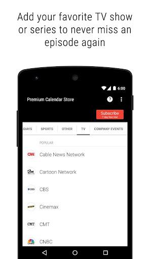 Premium Calendar Store - عکس برنامه موبایلی اندروید