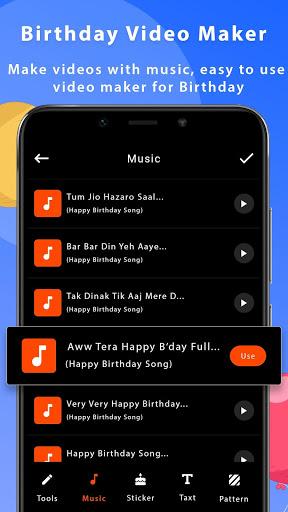 Birthday Video Maker With Song - Image screenshot of android app