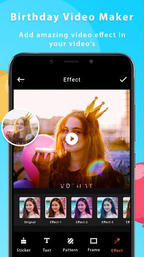 Birthday Video Maker With Song - عکس برنامه موبایلی اندروید