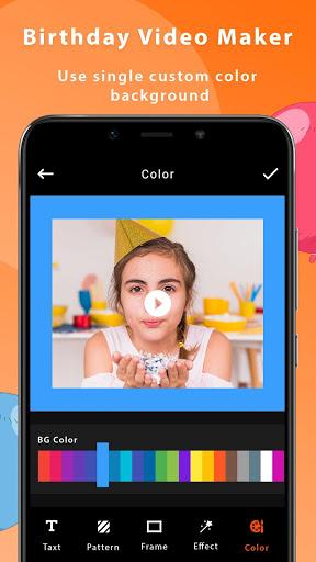Birthday Video Maker With Song - عکس برنامه موبایلی اندروید