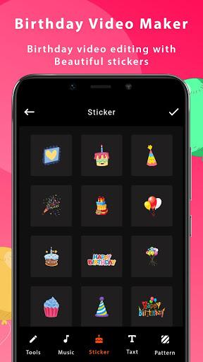 Birthday Video Maker With Song - عکس برنامه موبایلی اندروید