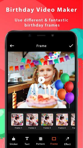 Birthday Video Maker With Song - عکس برنامه موبایلی اندروید