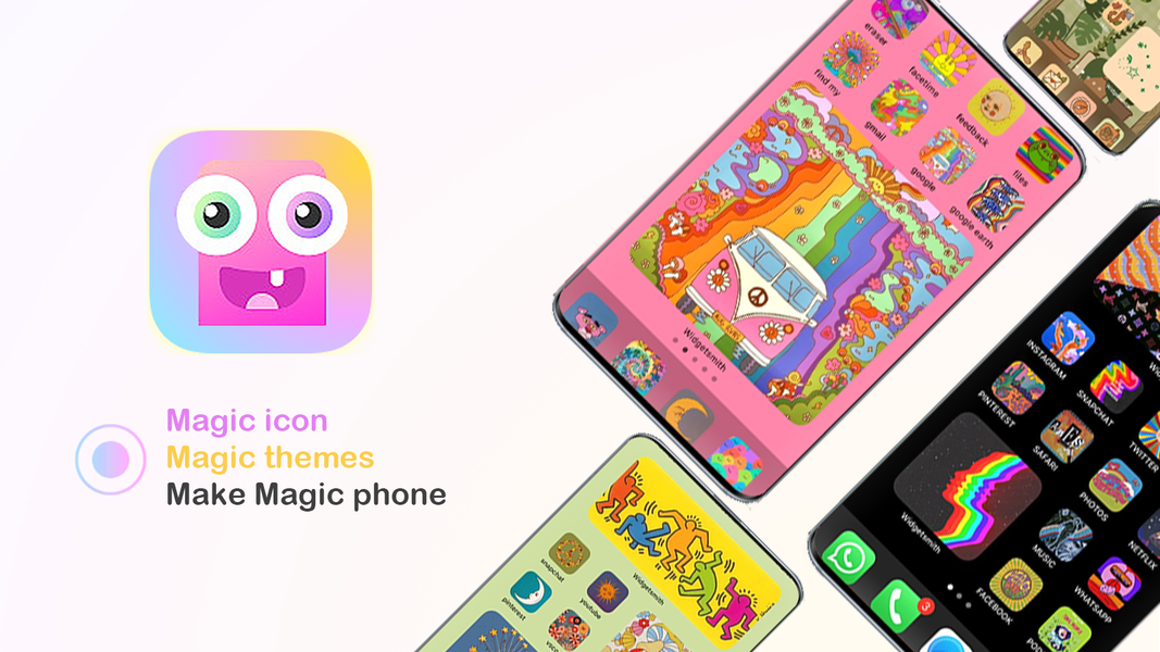 Magic icon changer-wallpaper - Image screenshot of android app