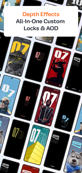 HyperLock Screen & AOD - عکس برنامه موبایلی اندروید