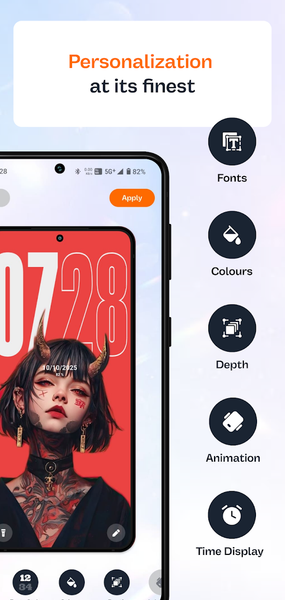HyperLock Screen & AOD - عکس برنامه موبایلی اندروید