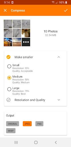 Photo Compress & Image Resize: Convert Crop Share - عکس برنامه موبایلی اندروید