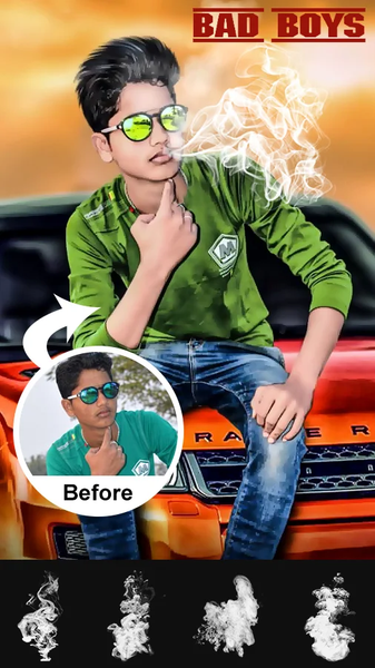 Smoke Effect Photo Editor ۲۰۲۵ - عکس برنامه موبایلی اندروید