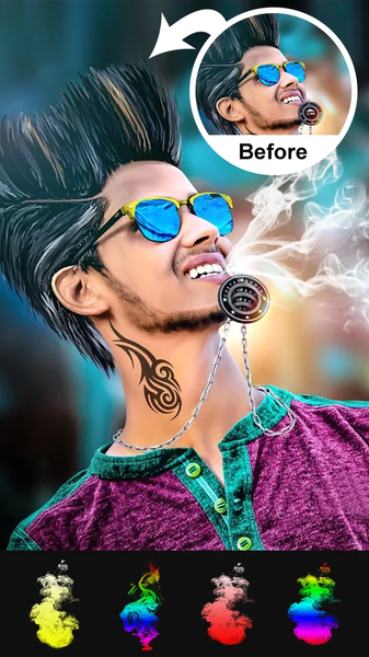 Smoke Effect Photo Editor 2025 - Image screenshot of android app
