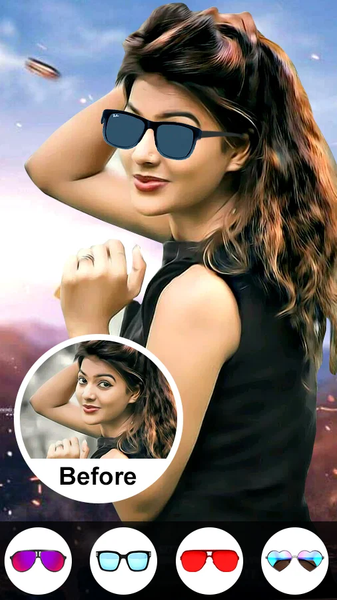 Sunglasses Photo Editor 2024 - Image screenshot of android app