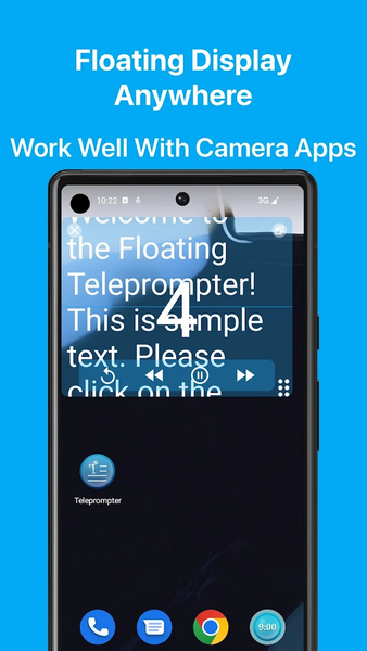 Teleprompter: Floating Notes - Image screenshot of android app