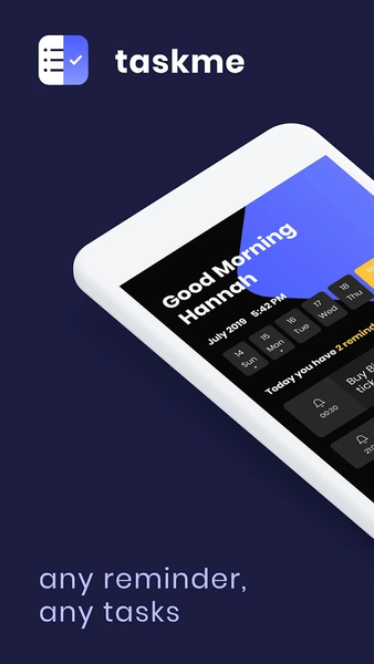 TaskMe - Personal Reminder - عکس برنامه موبایلی اندروید