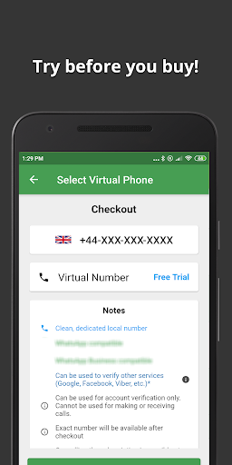 Wabi - Virtual Phone Number - عکس برنامه موبایلی اندروید