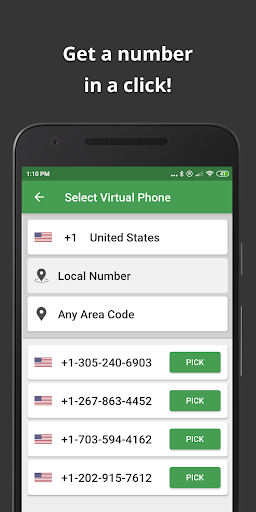 Wabi - Virtual Phone Number - Image screenshot of android app