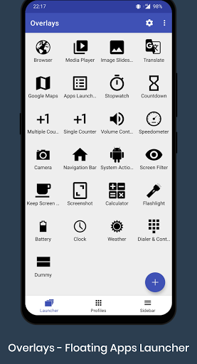 Overlays - Floating Launcher - Image screenshot of android app