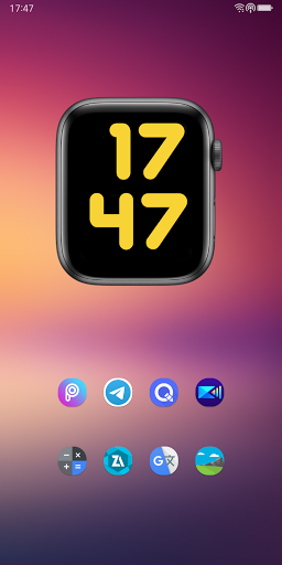 Apple Watch Digital Clock - Image screenshot of android app