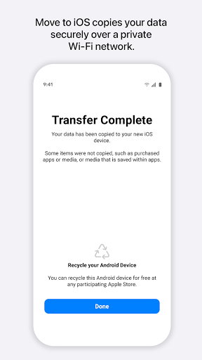 Move to iOS - انتقال به آی او اس - عکس برنامه موبایلی اندروید