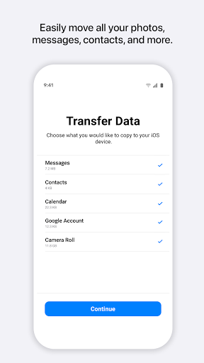 Move to iOS - انتقال به آی او اس - عکس برنامه موبایلی اندروید