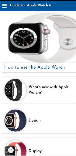 Guide For Apple Watch 6 - Image screenshot of android app