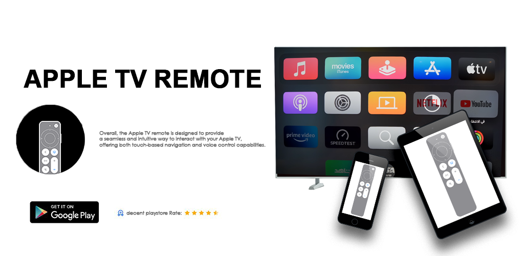 Apple tv Remote - Image screenshot of android app