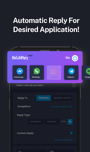 IM Auto Reply - عکس برنامه موبایلی اندروید