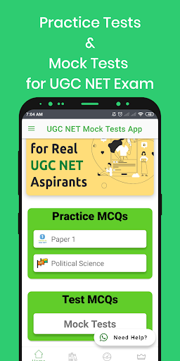 UGC NET Mock Tests App - عکس برنامه موبایلی اندروید