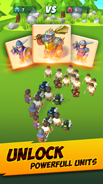 Merge Legions: War Battle Game - Gameplay image of android game