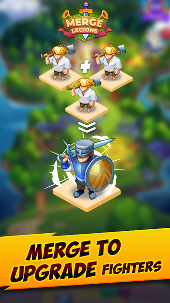 Merge Legions: War Battle Game - Gameplay image of android game