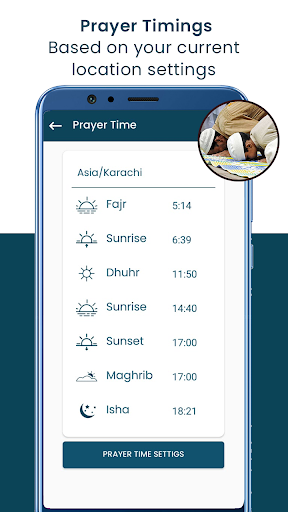 Qibla Compass with Salah Time - عکس برنامه موبایلی اندروید