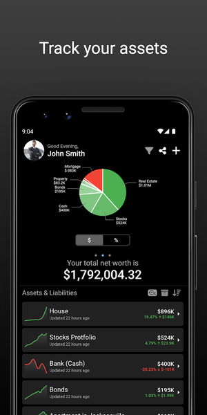 WorthTracker - عکس برنامه موبایلی اندروید