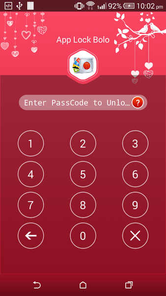 App Lock Bolo : Theme Love - Image screenshot of android app